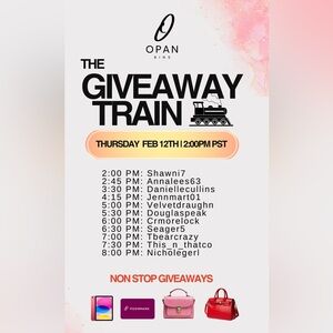 Non Stop Givys - Opan Bins Giveaway Train